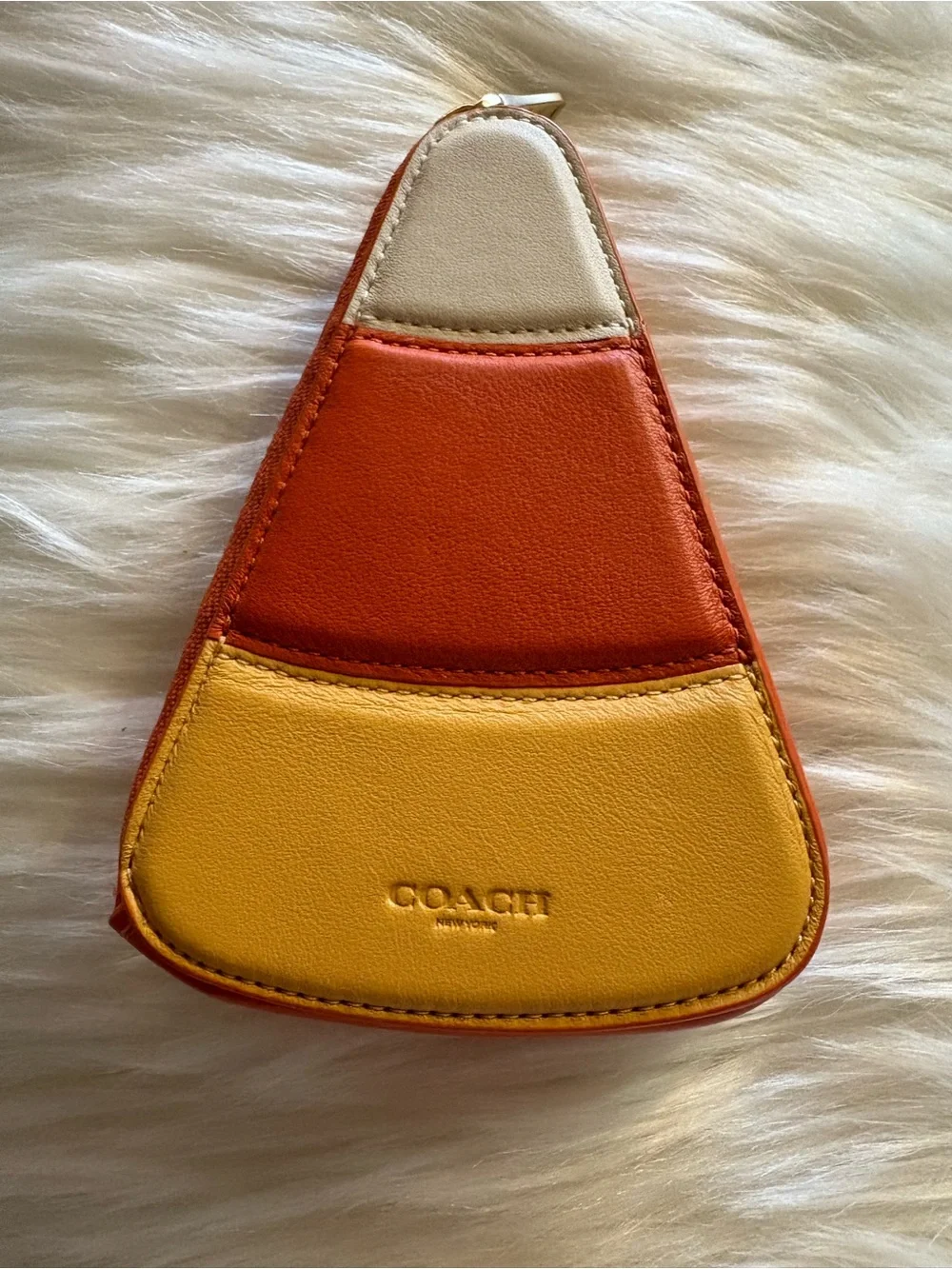 RARE COACH LEATHER CANDY COIN POUCH